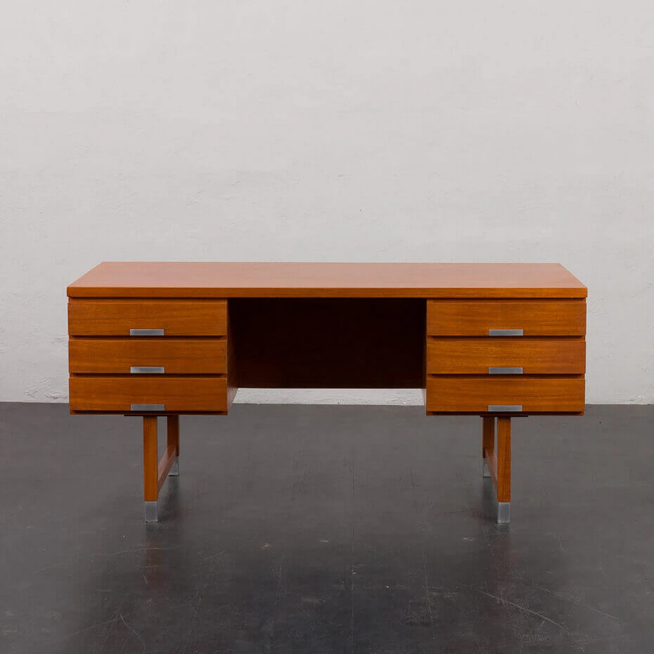 EP401 teak desk by Kai Kristiansen for Feldballes Møbelfabrik, 1960s 4