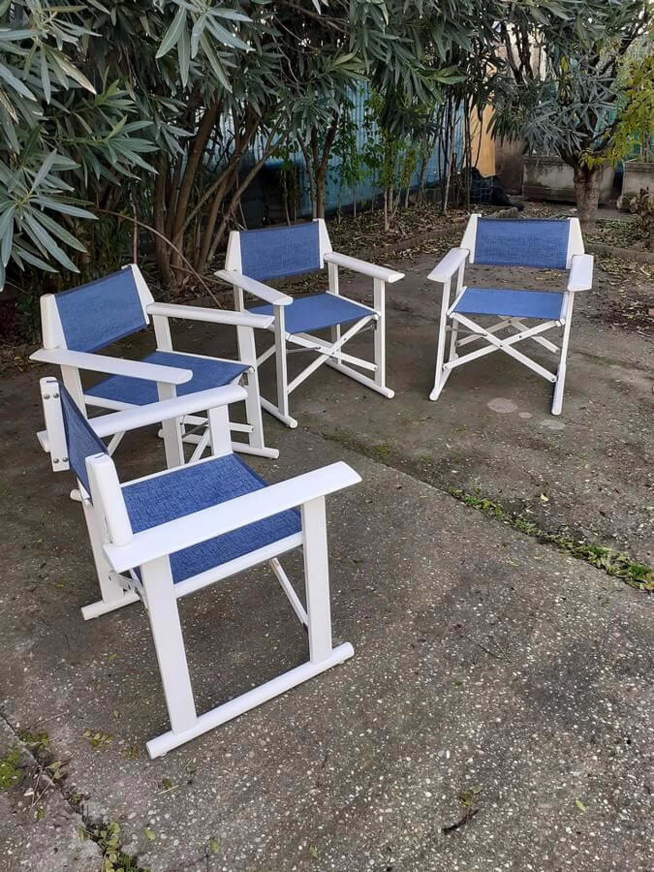 4 Hollywood folding chairs by Carlo Hauner for Reguitti, 1970s 3