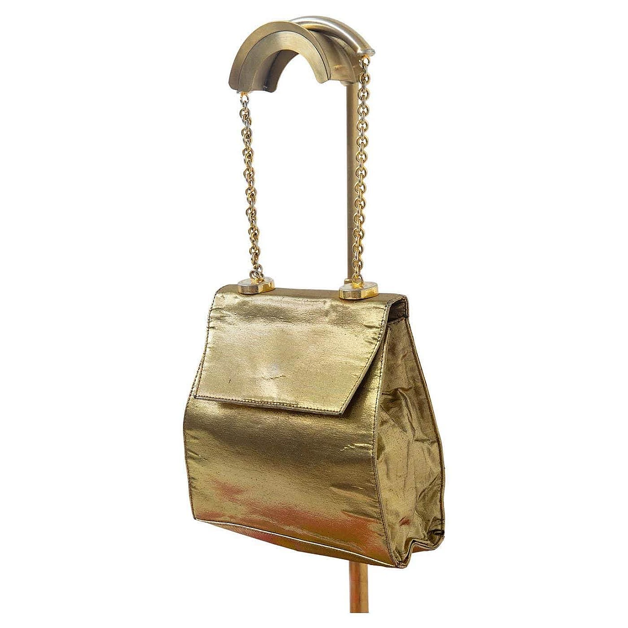 Gold-coloured evening shoulder bag by Gianni Versace, 1990s 1