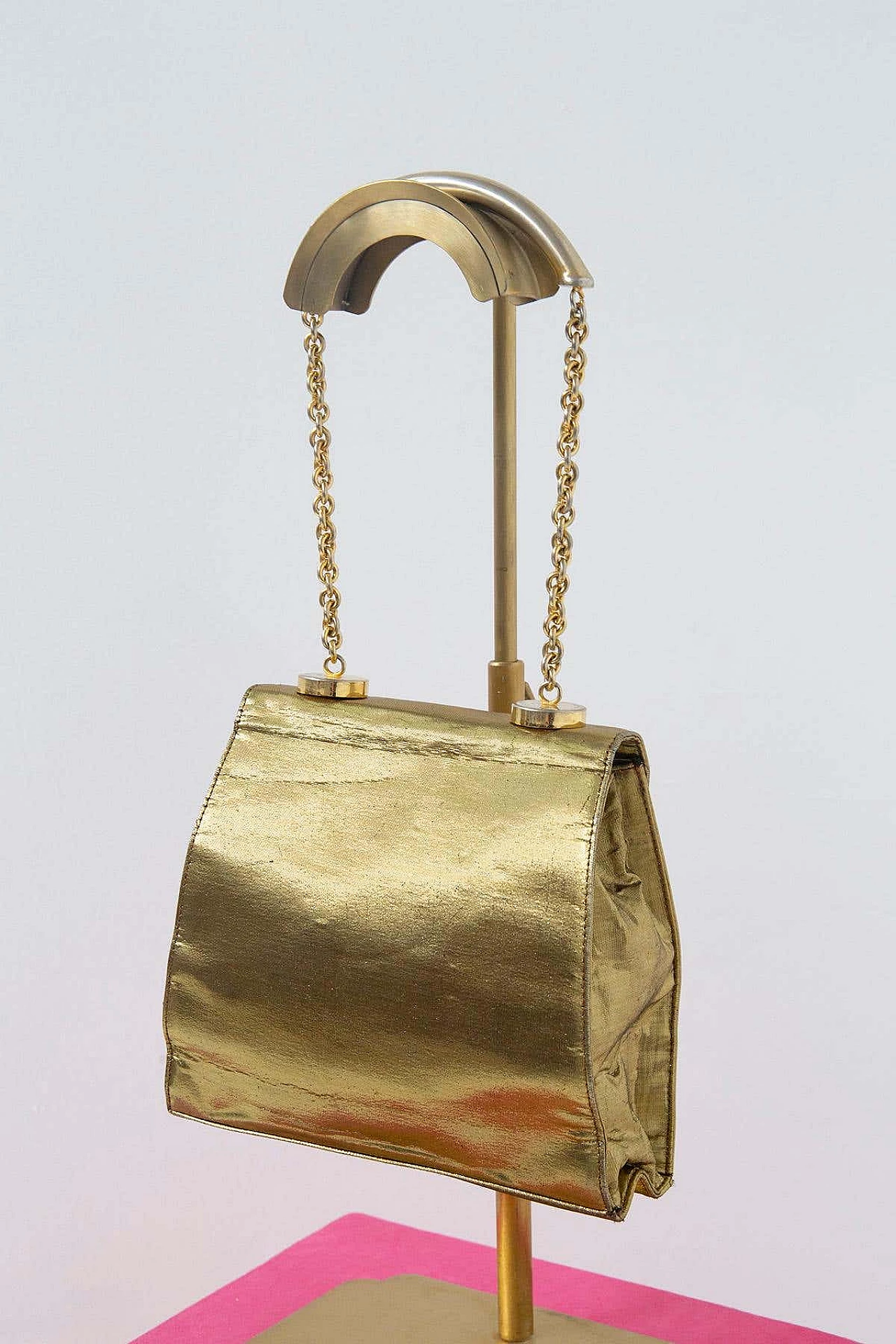 Gold-coloured evening shoulder bag by Gianni Versace, 1990s 2