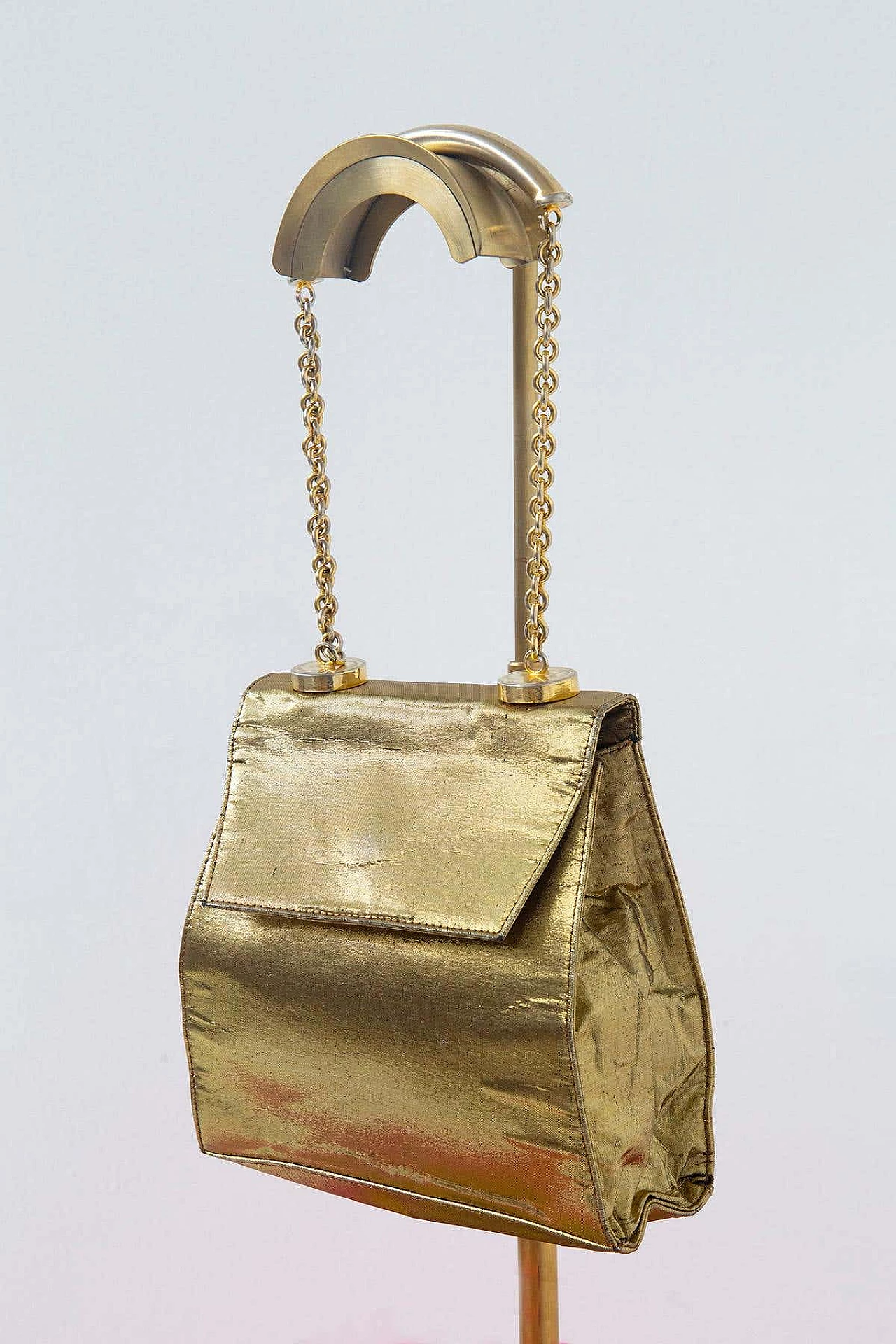Gold-coloured evening shoulder bag by Gianni Versace, 1990s 3