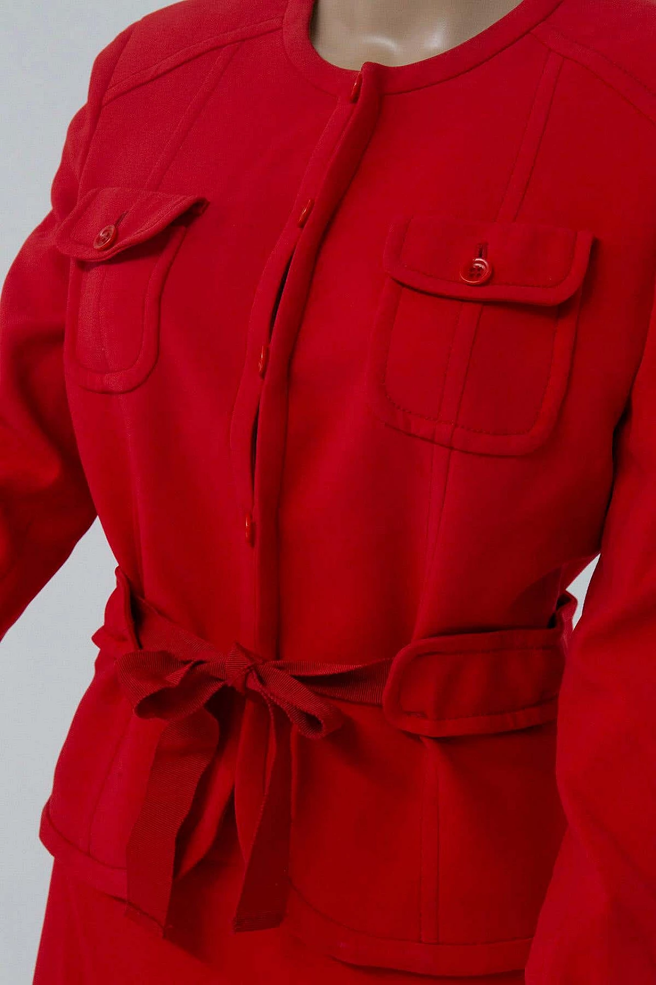 Red sheath dress by Valentino Garavani, 1990s 2