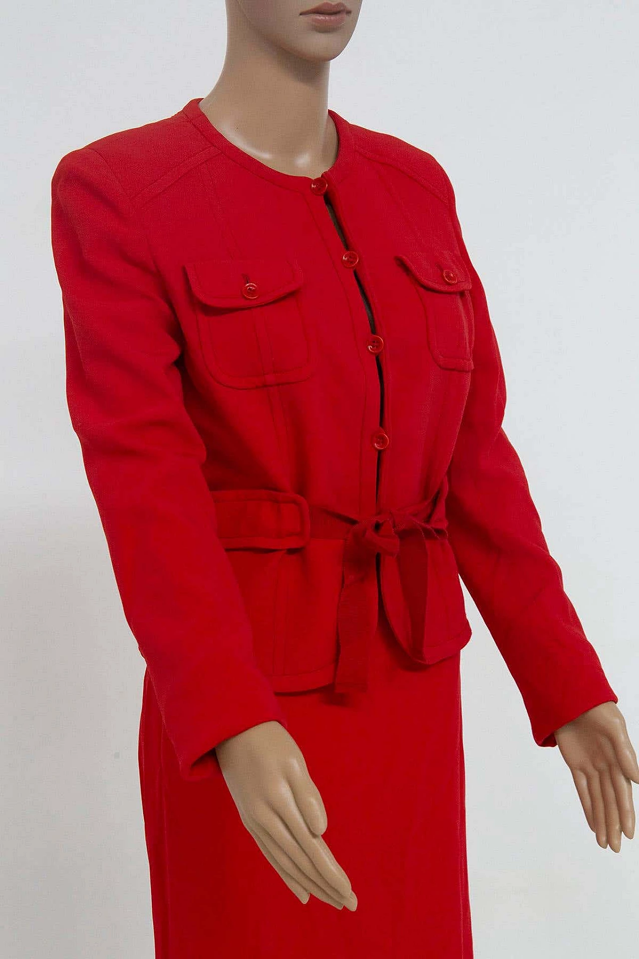 Red sheath dress by Valentino Garavani, 1990s 3