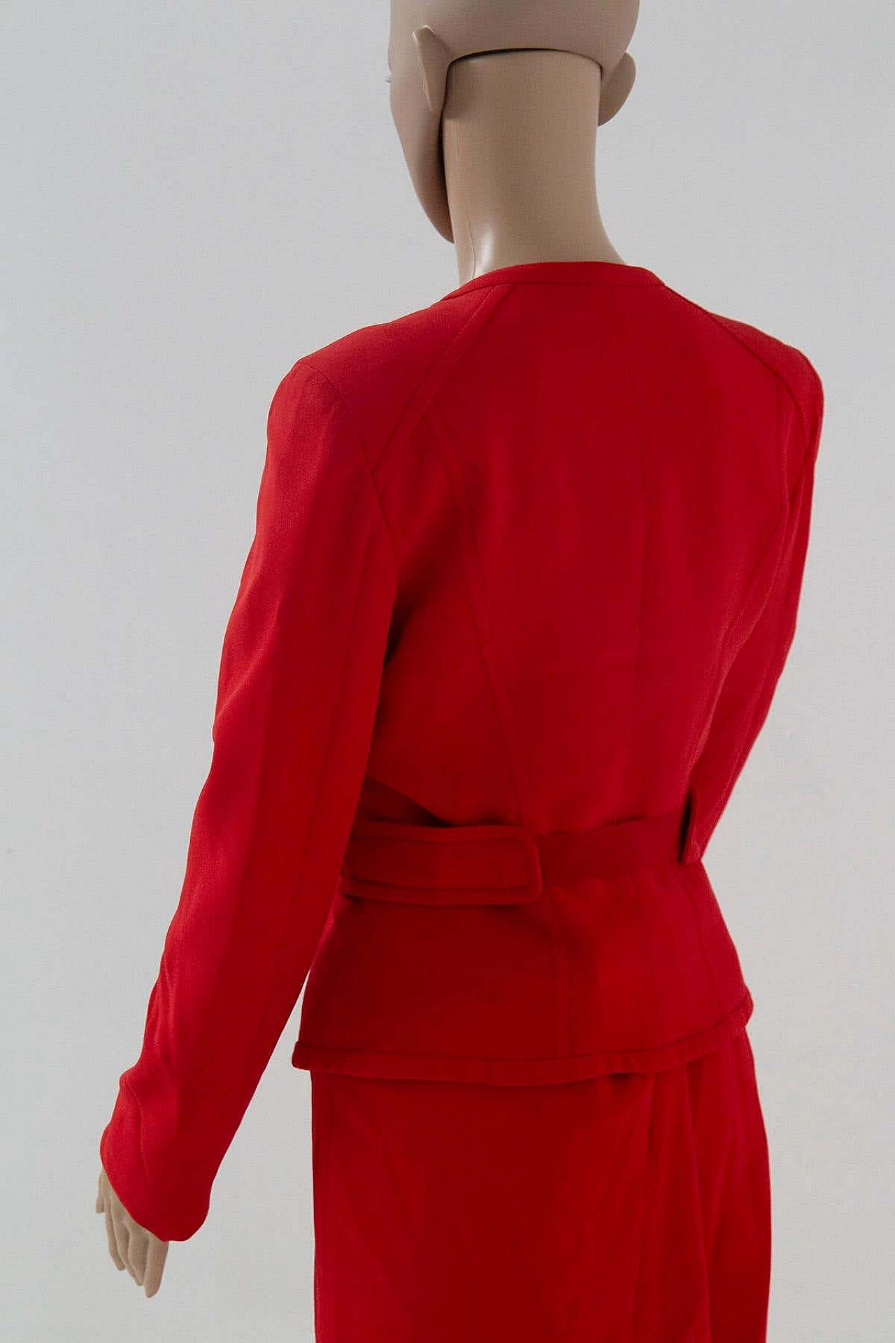 Red sheath dress by Valentino Garavani, 1990s 7