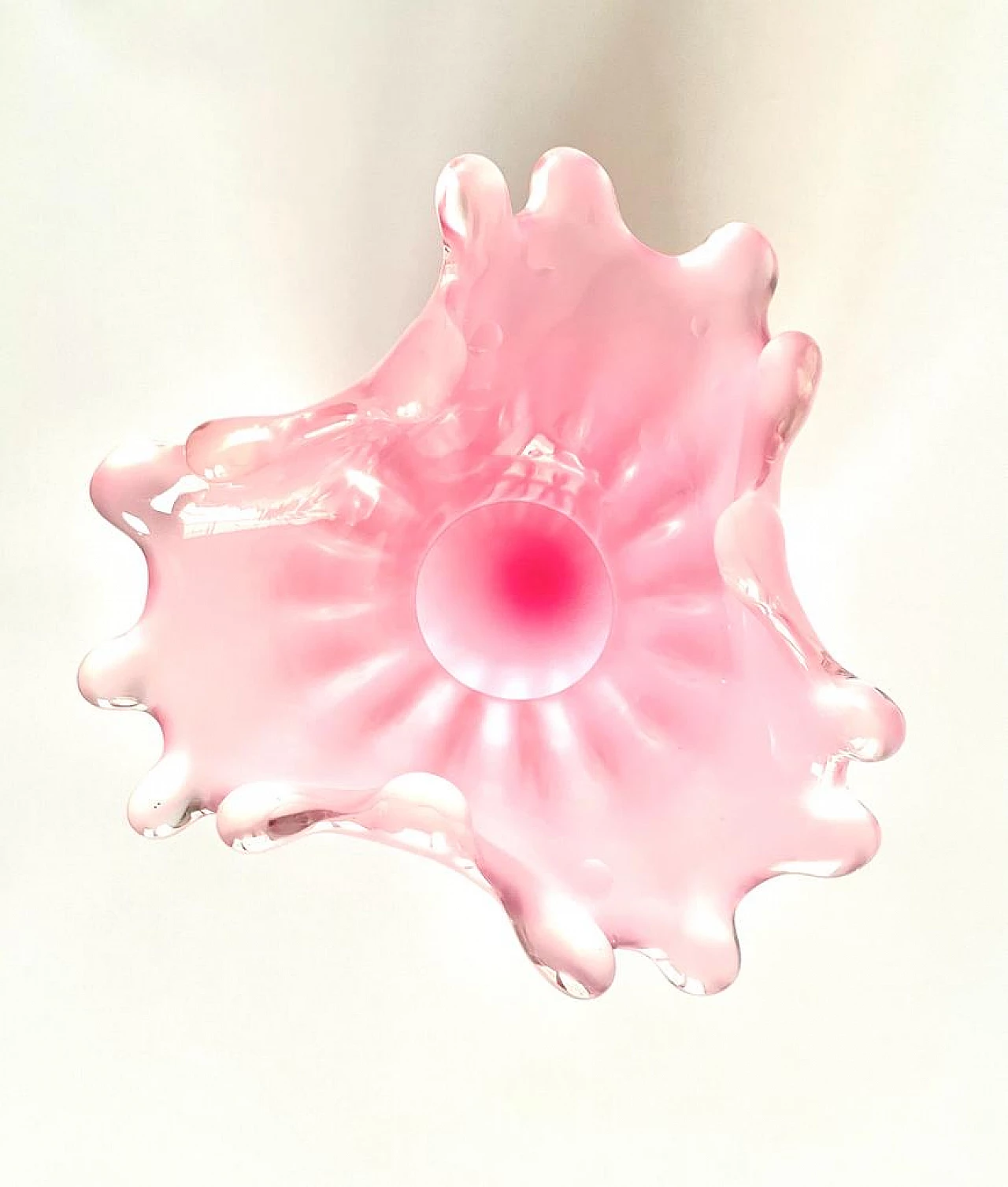 Pink alabaster Murano glass vase by Archimede Seguso, 1940s 2