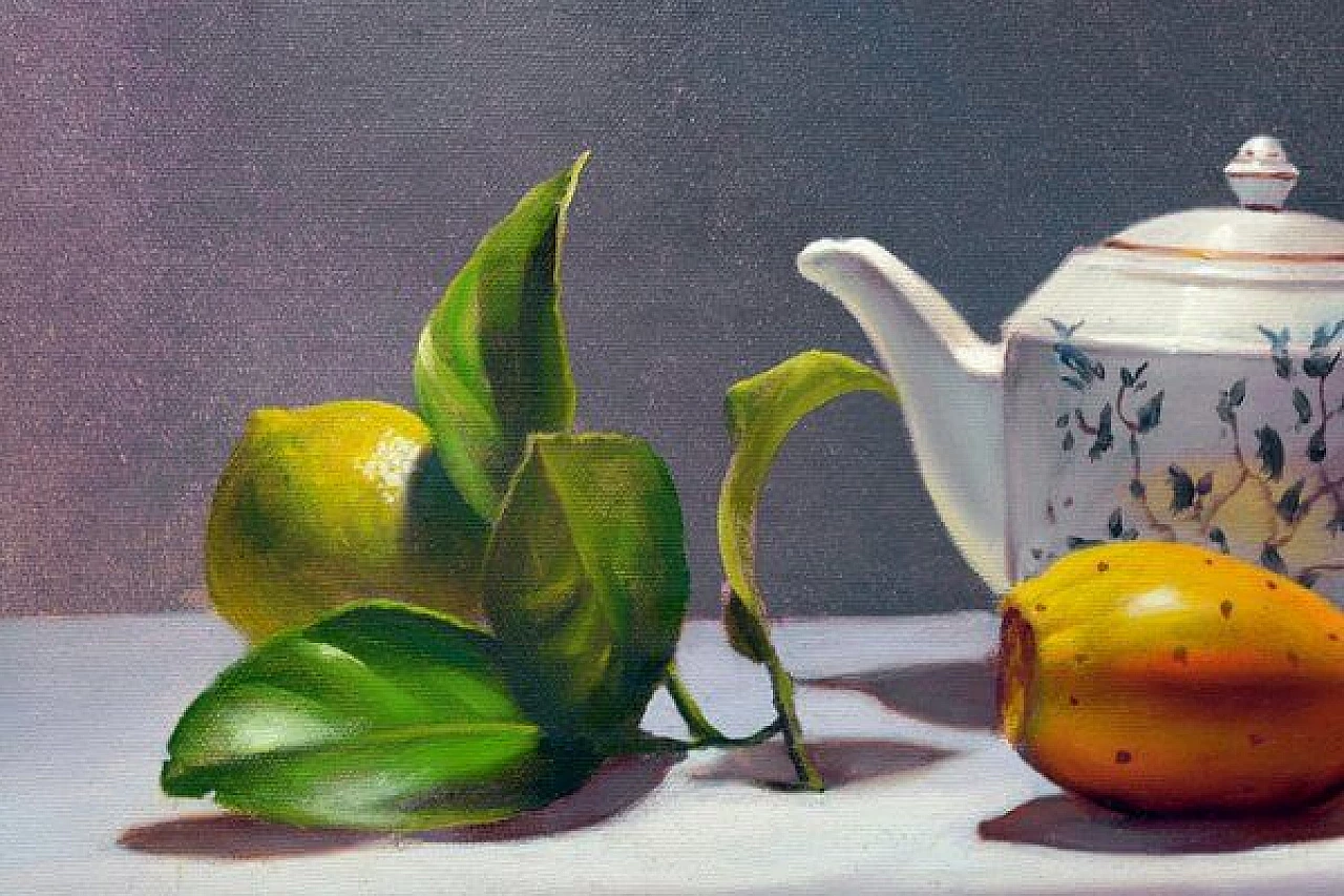 Morning breakfast, Maximilian Ciccone, oil on canvas, 2000s 4