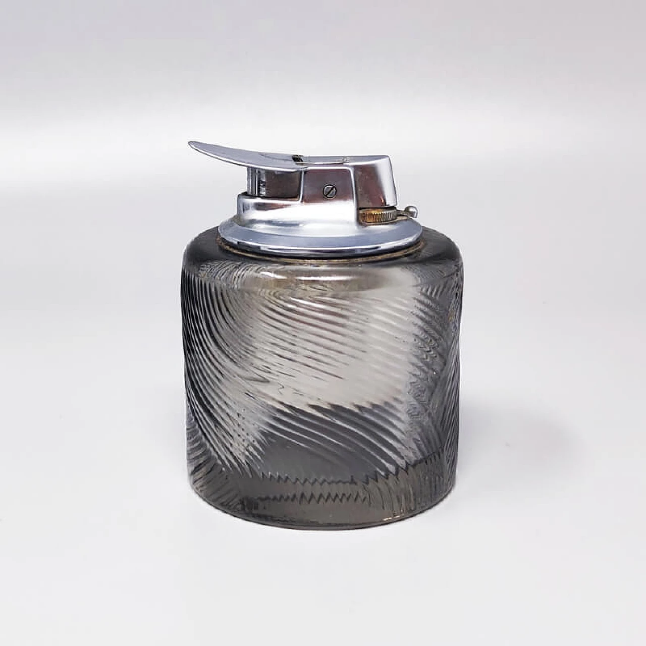 Accendino da tavolo e posacenere in cristallo di Sergio Asti per Arnolfo di Cambio, anni '70 5