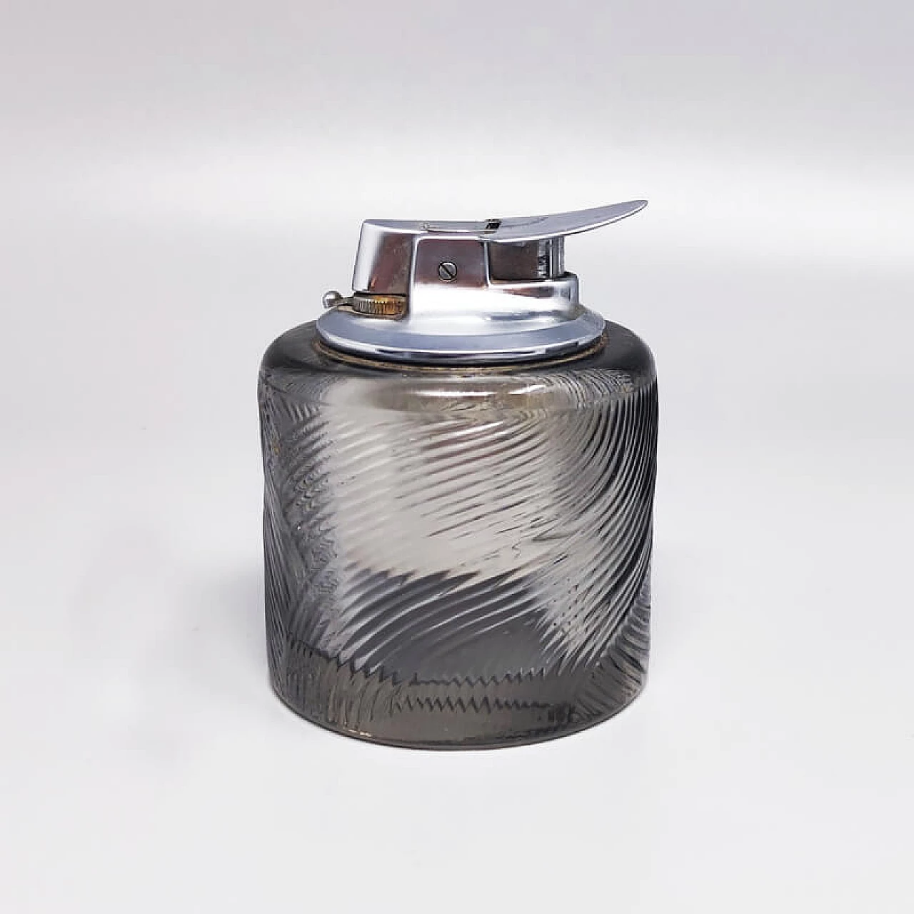 Accendino da tavolo e posacenere in cristallo di Sergio Asti per Arnolfo di Cambio, anni '70 6