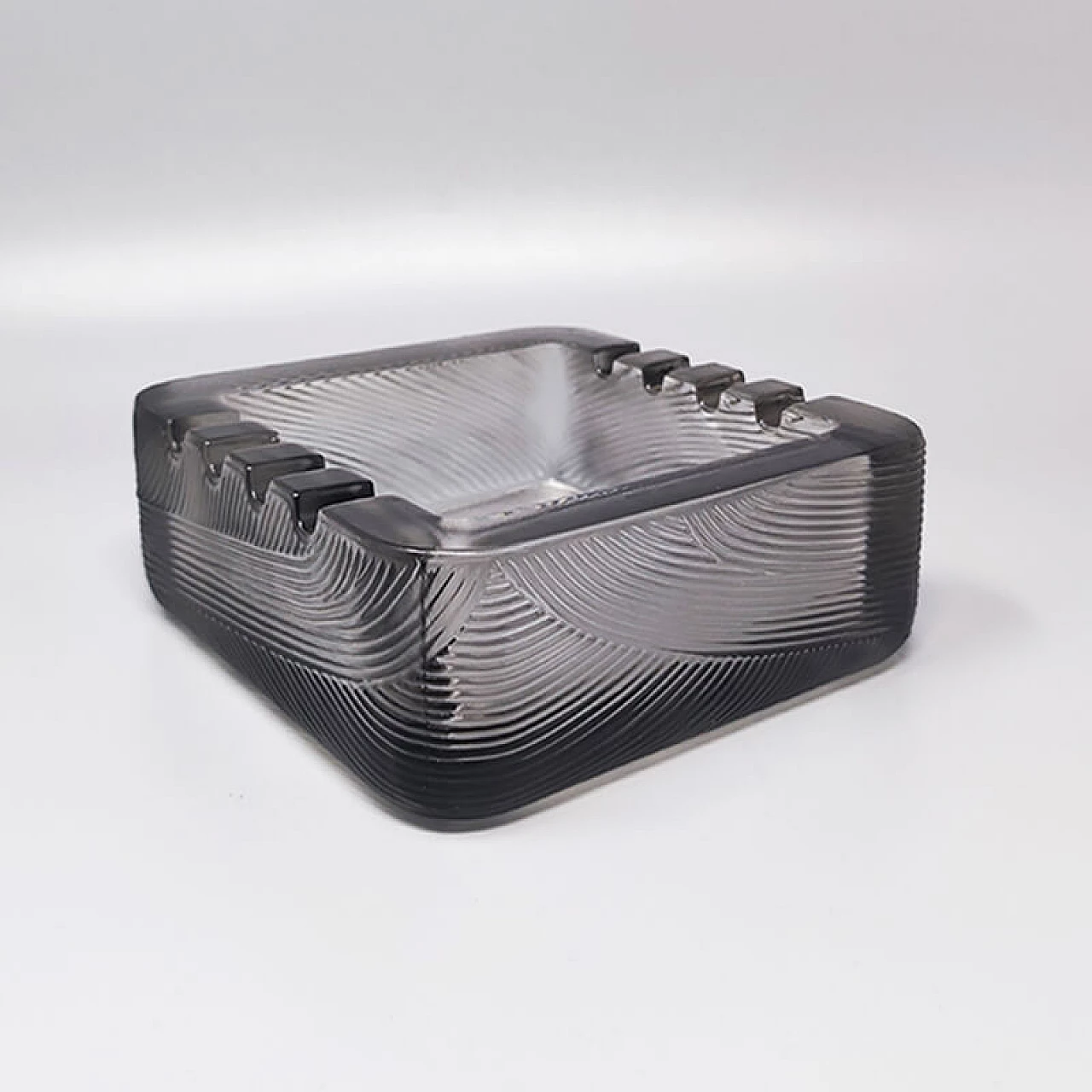 Accendino da tavolo e posacenere in cristallo di Sergio Asti per Arnolfo di Cambio, anni '70 9