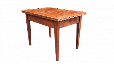 Extending walnut and oak table, second half of the 19th century