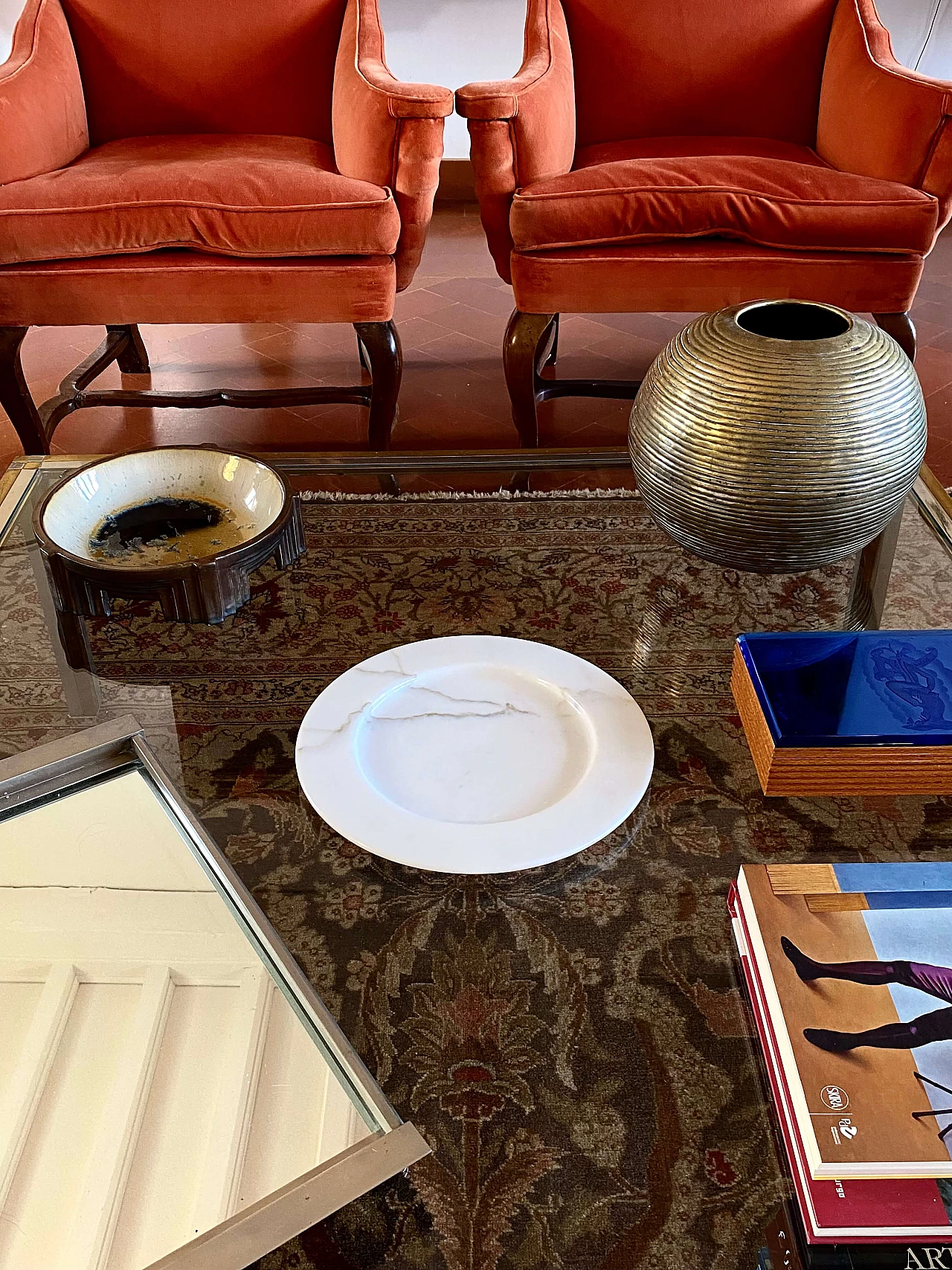 Centrotavola in marmo bianco di Carrara di Up&Up Italia, anni '70 5