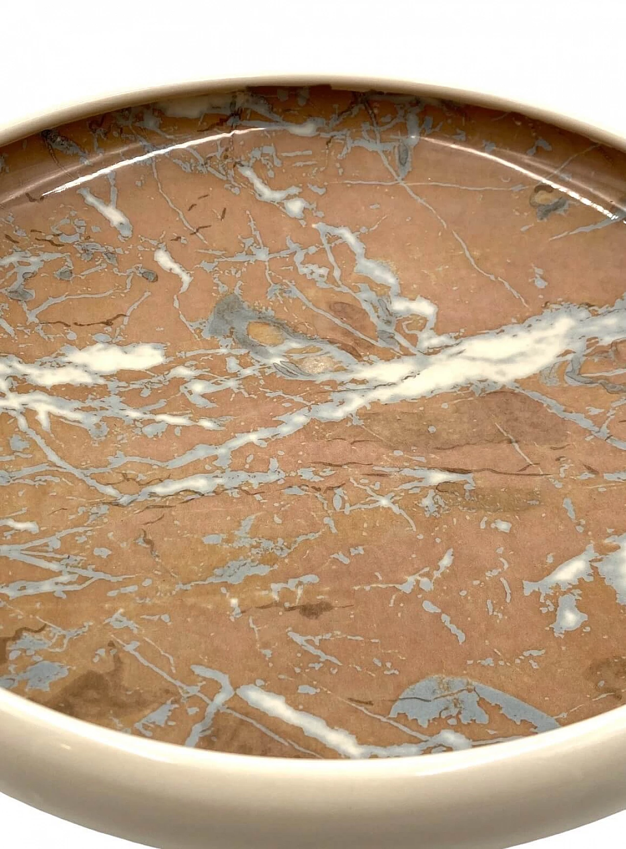 Centrotavola in ceramica marmorizzata di Alvino Bagni, anni '70 6