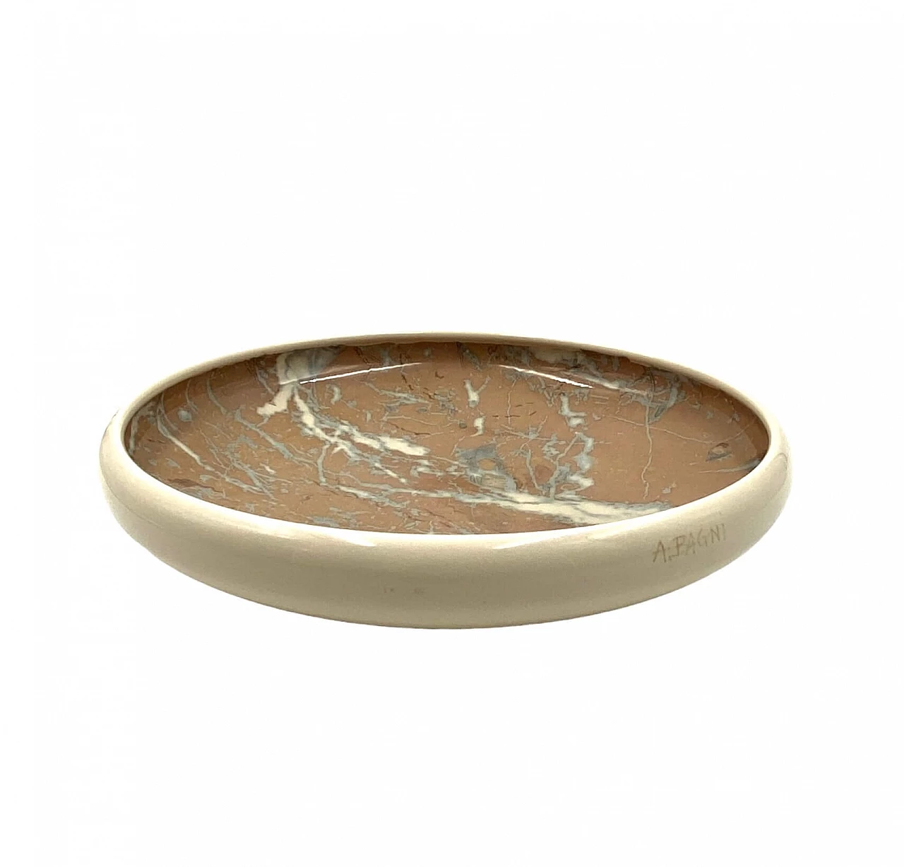 Marbled ceramic centerpiece by Alvino Bagni, 1970s 11