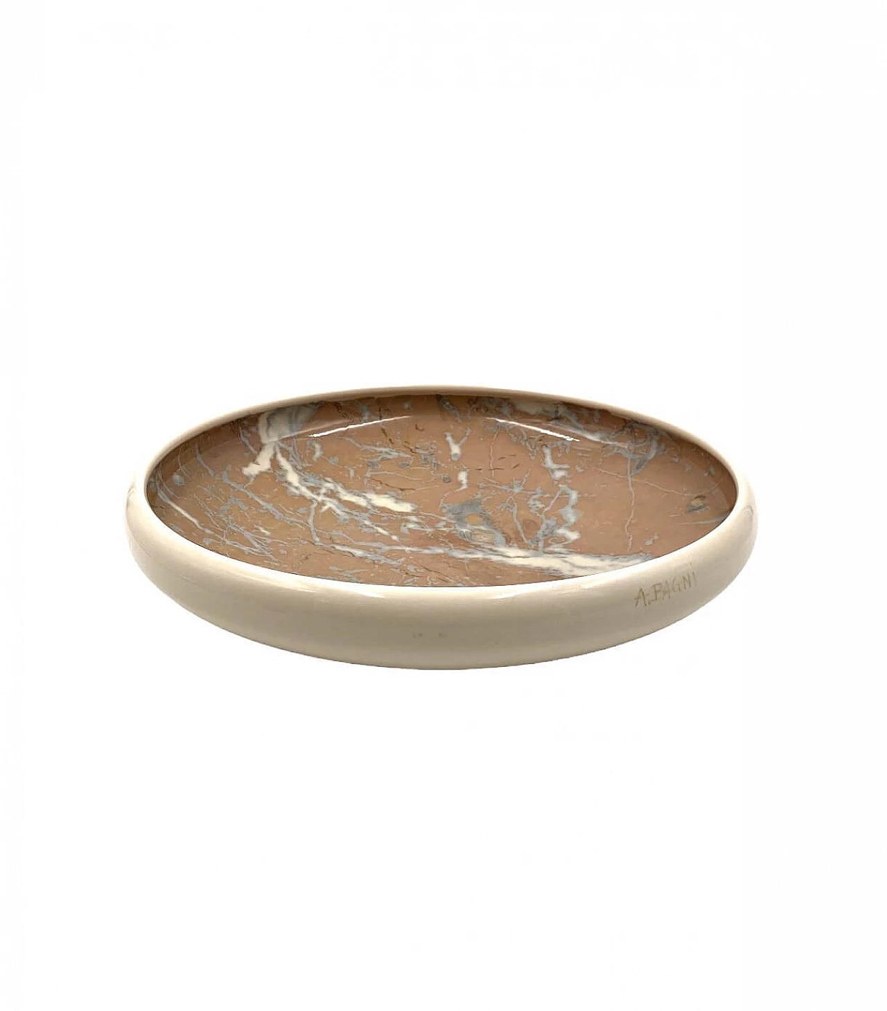 Marbled ceramic centerpiece by Alvino Bagni, 1970s 14
