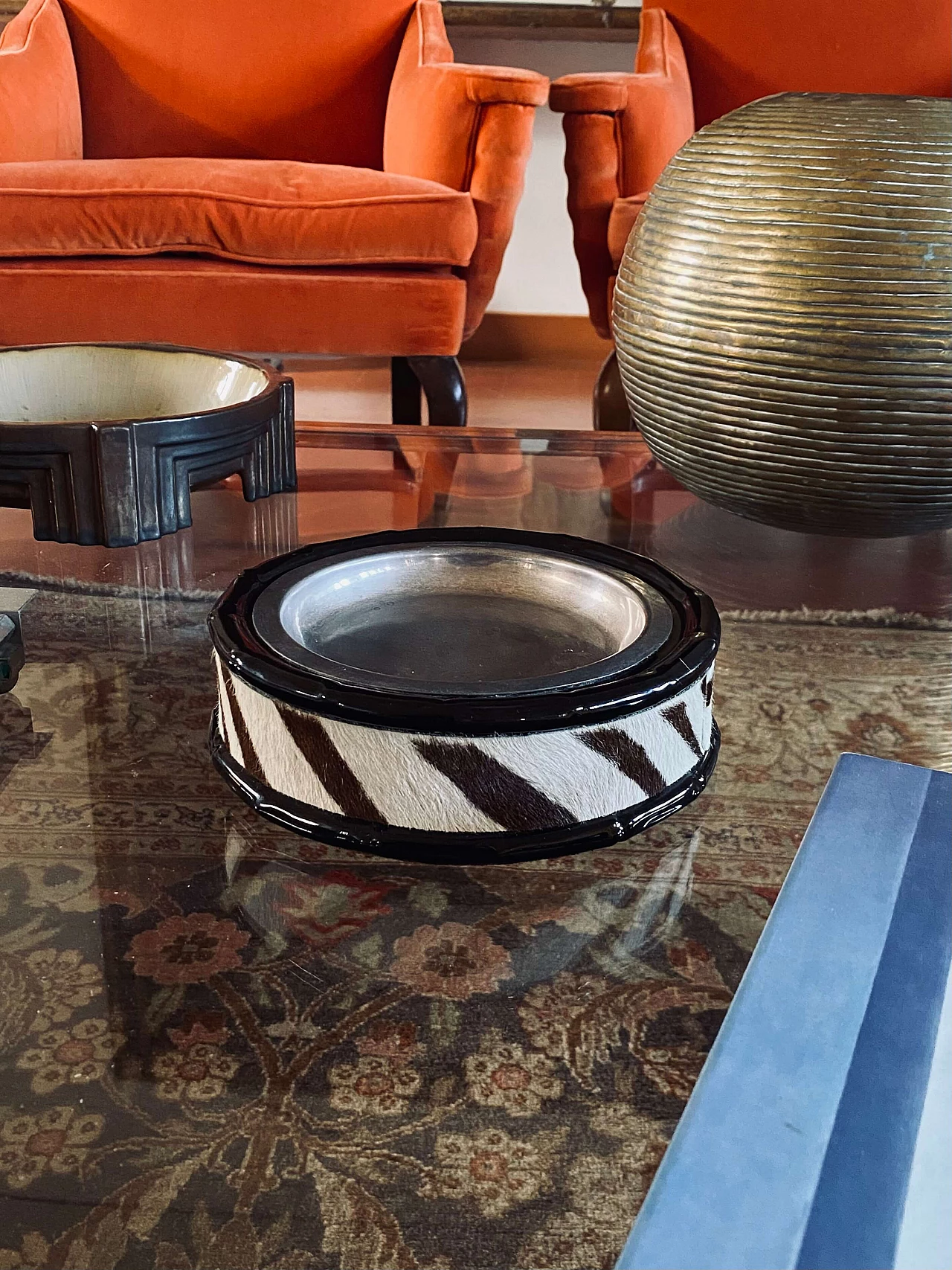 Posacenere Hollywood Regency in ceramica di Maria Pia Viaro per Viba Ceramiche, anni '70 2