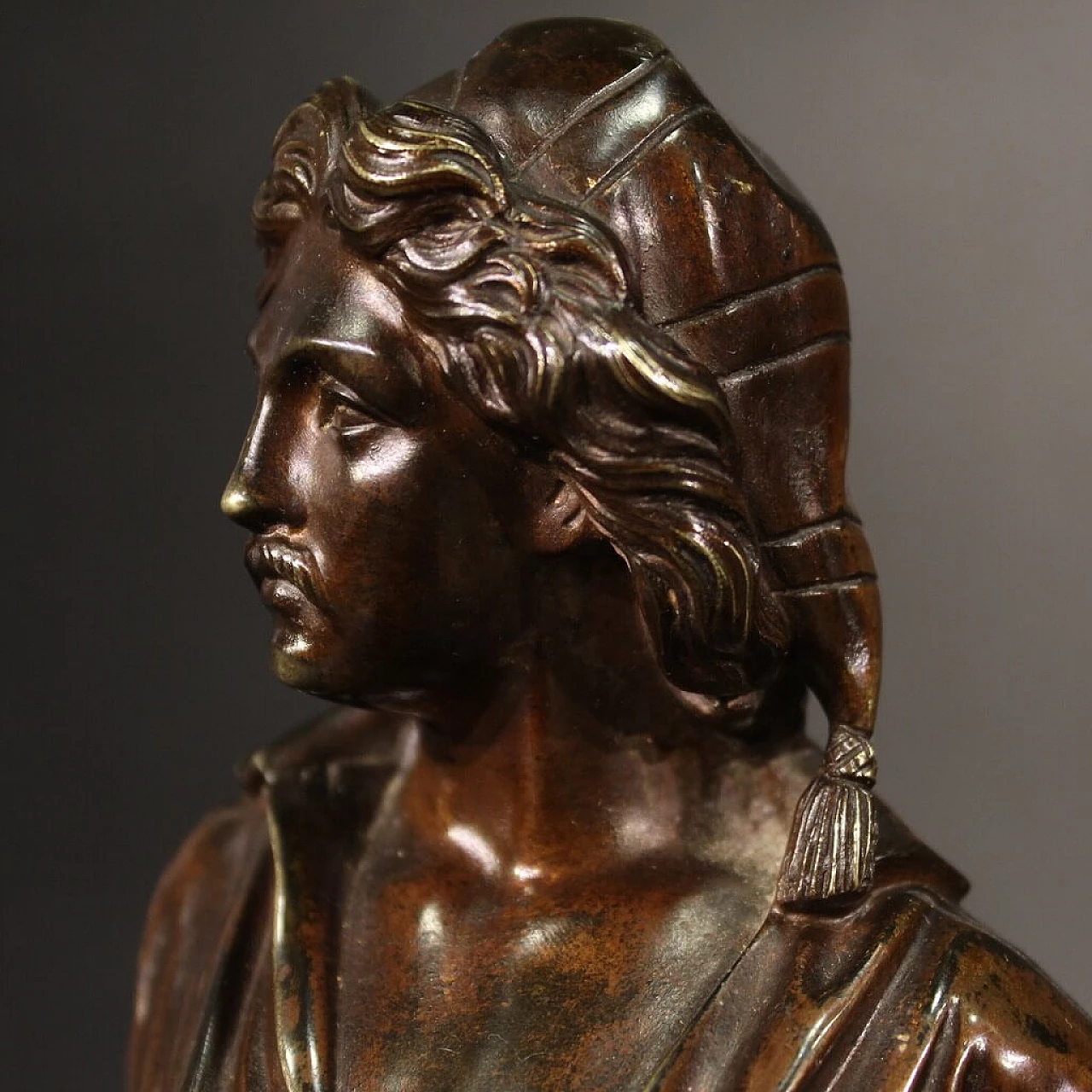 Chiselled and patinated bronze sculpture, second half of the 19th century 11