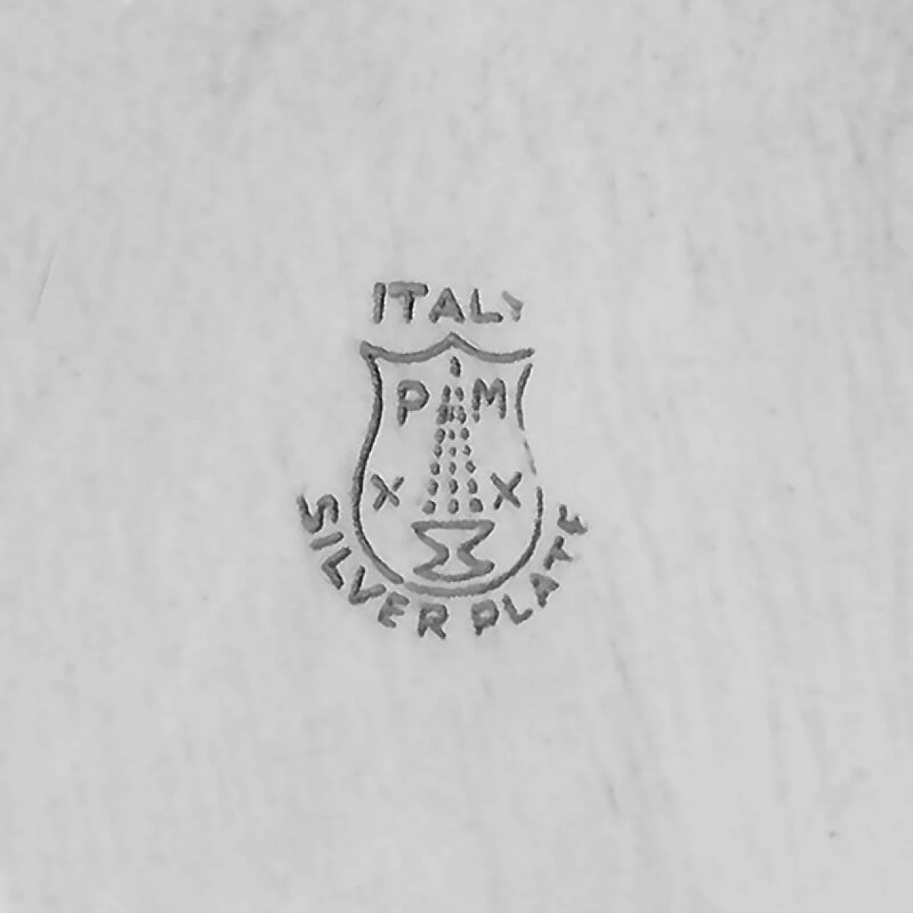 Shaker placcato in argento di P.M., anni '60 9