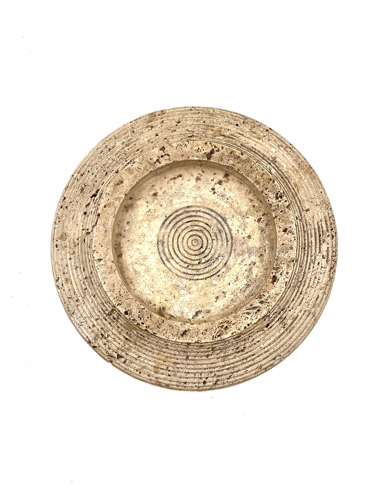 Grooved travertine ashtray by Cerri Nestore, 1970s 14