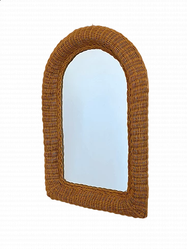 Wicker mirror, 1970s