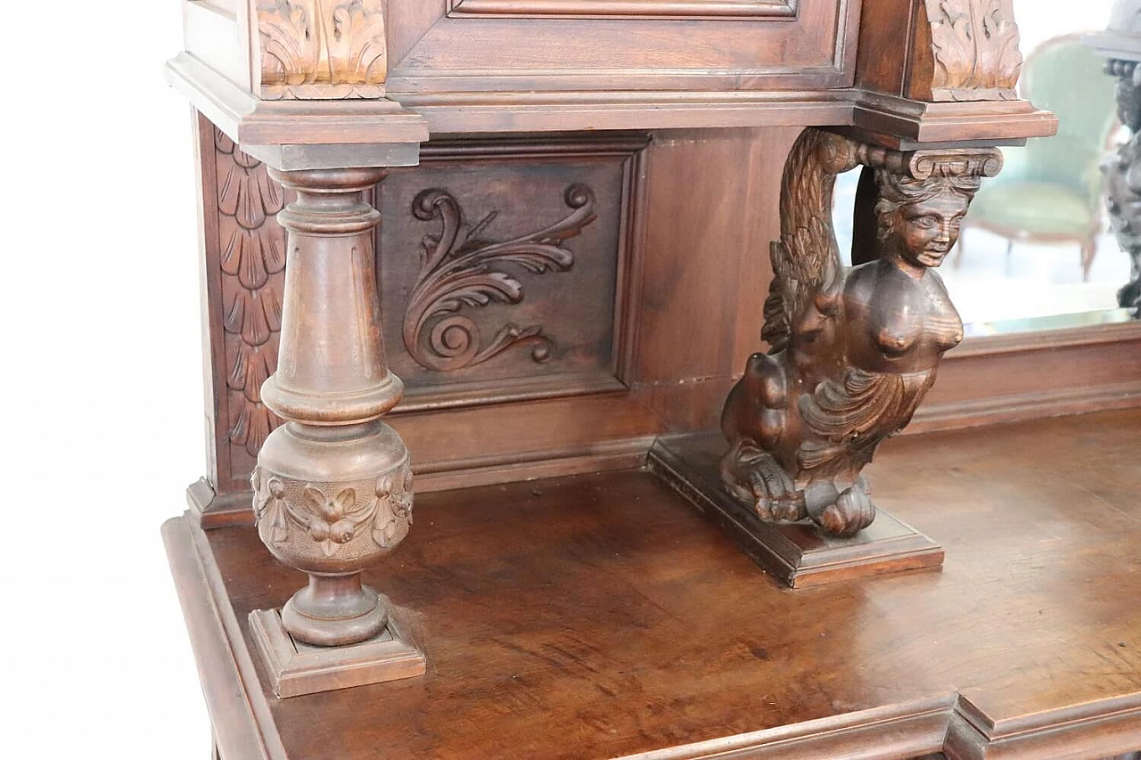 Renaissance-style carved walnut sideboard, 19th century 6
