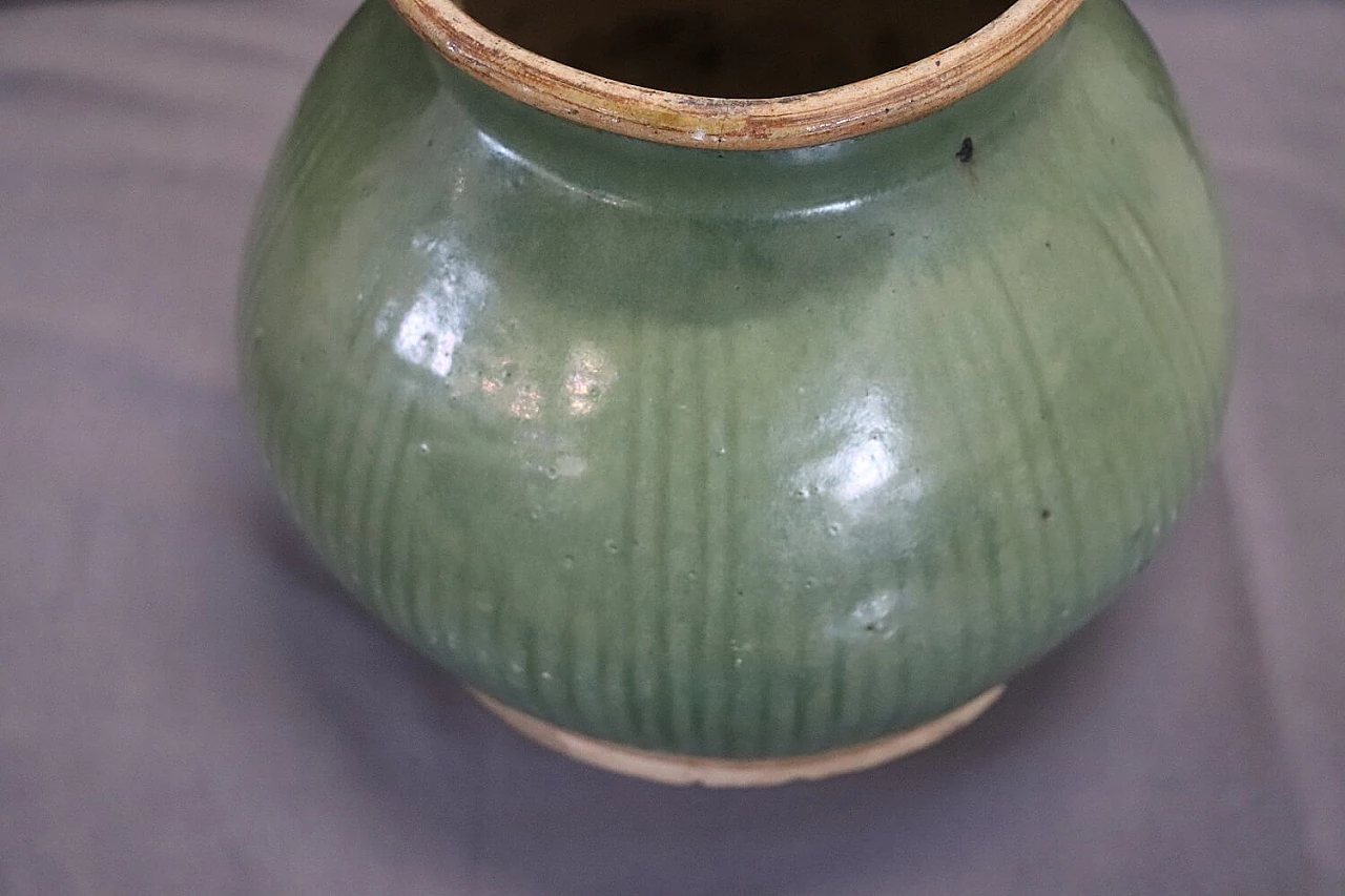 Chinese Celadon stoneware Ming vase 5