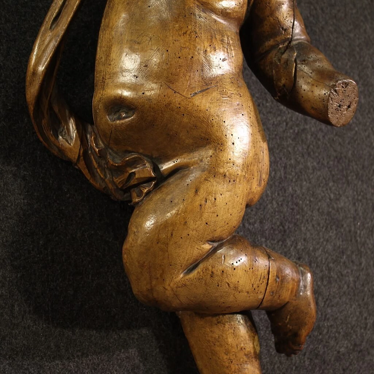 Putto, scultura in pero, '800 4