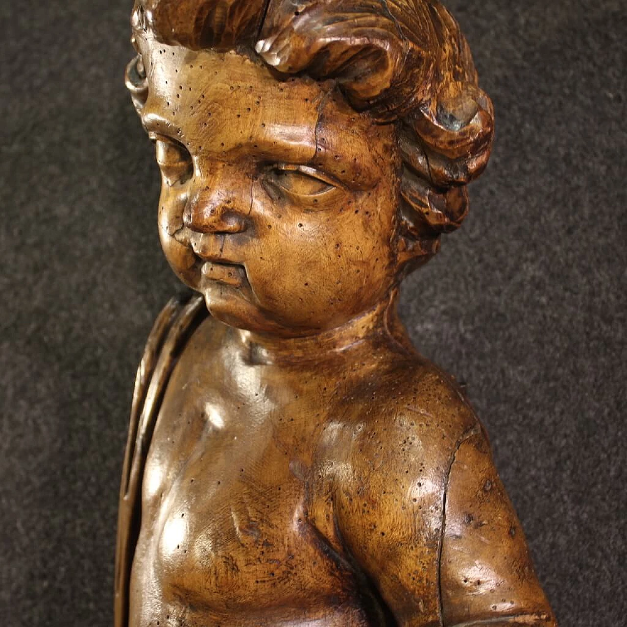 Putto, scultura in pero, '800 10