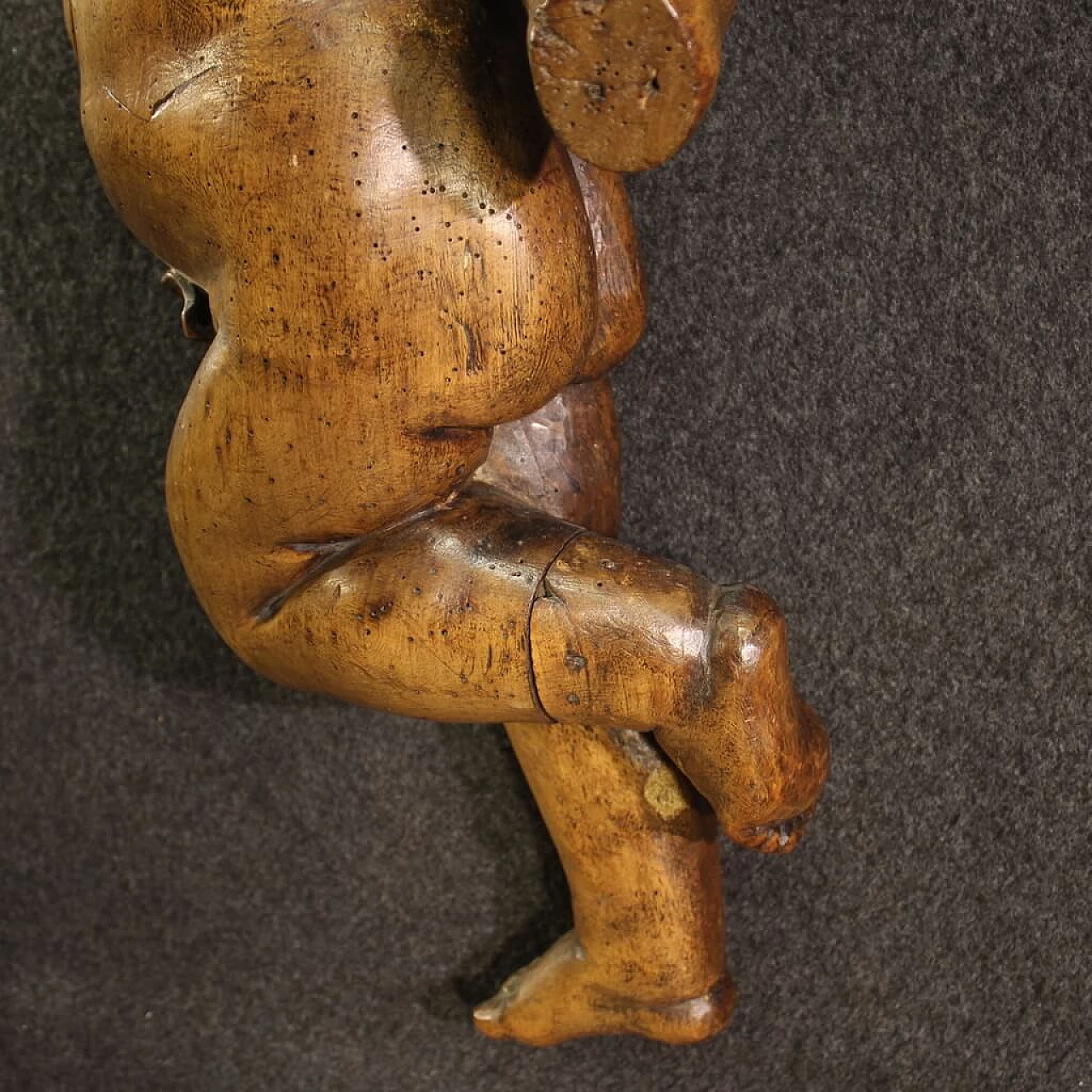 Putto, pear wood sculpture, 19th century 11