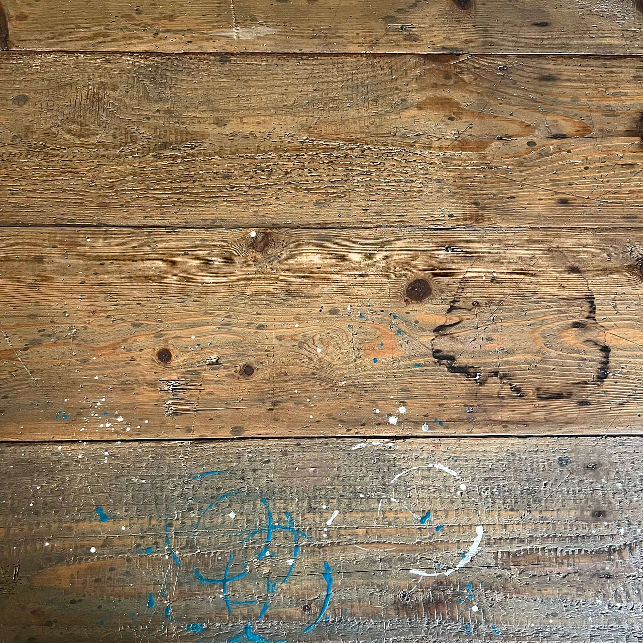 Tavolo industriale in legno, anni '20 4
