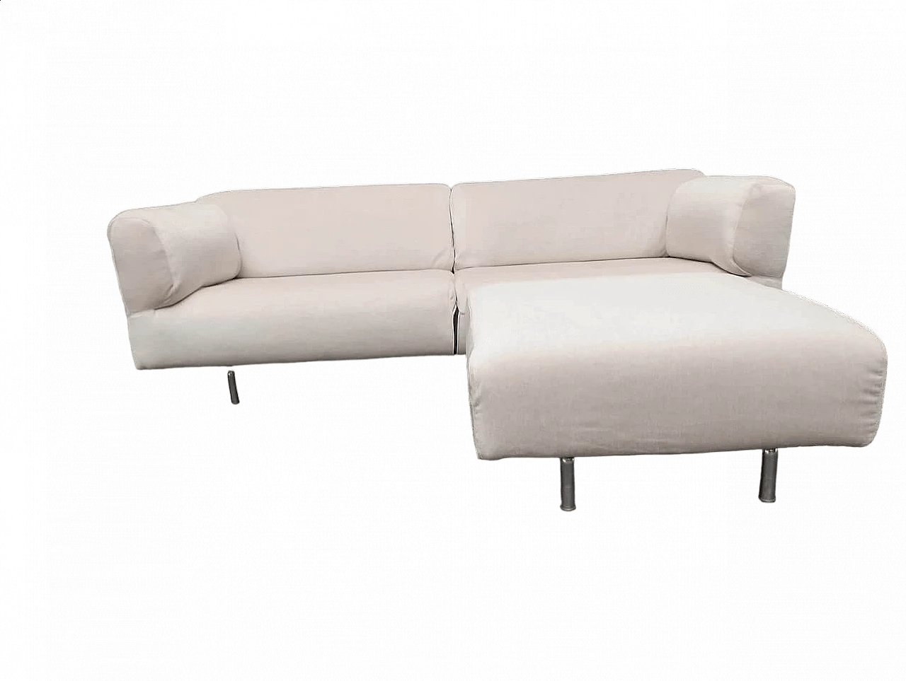 Divano Met 220 con poggiapiedi in lana di Piero Lissoni per Cassina 6