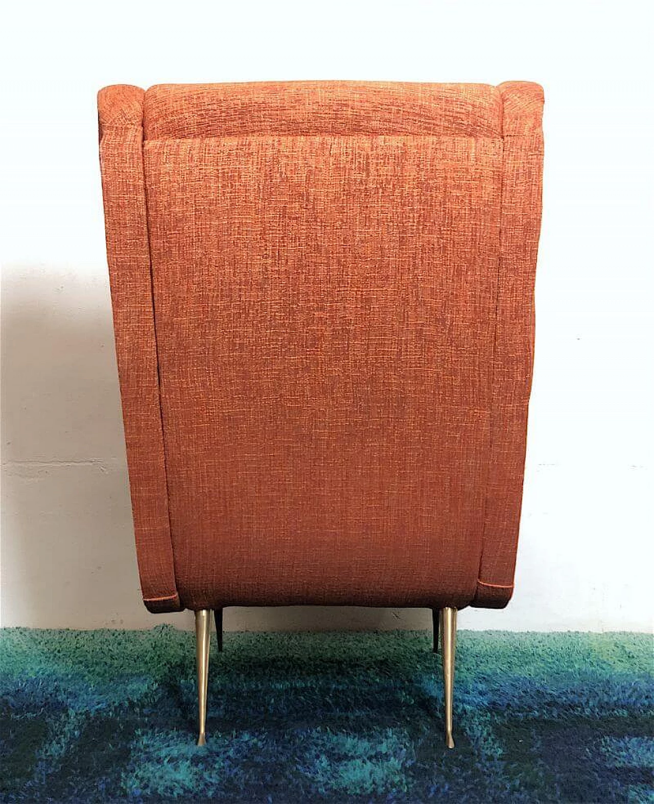 Senior armchair in wood and fabric by Marco Zanuso, 1960s 6