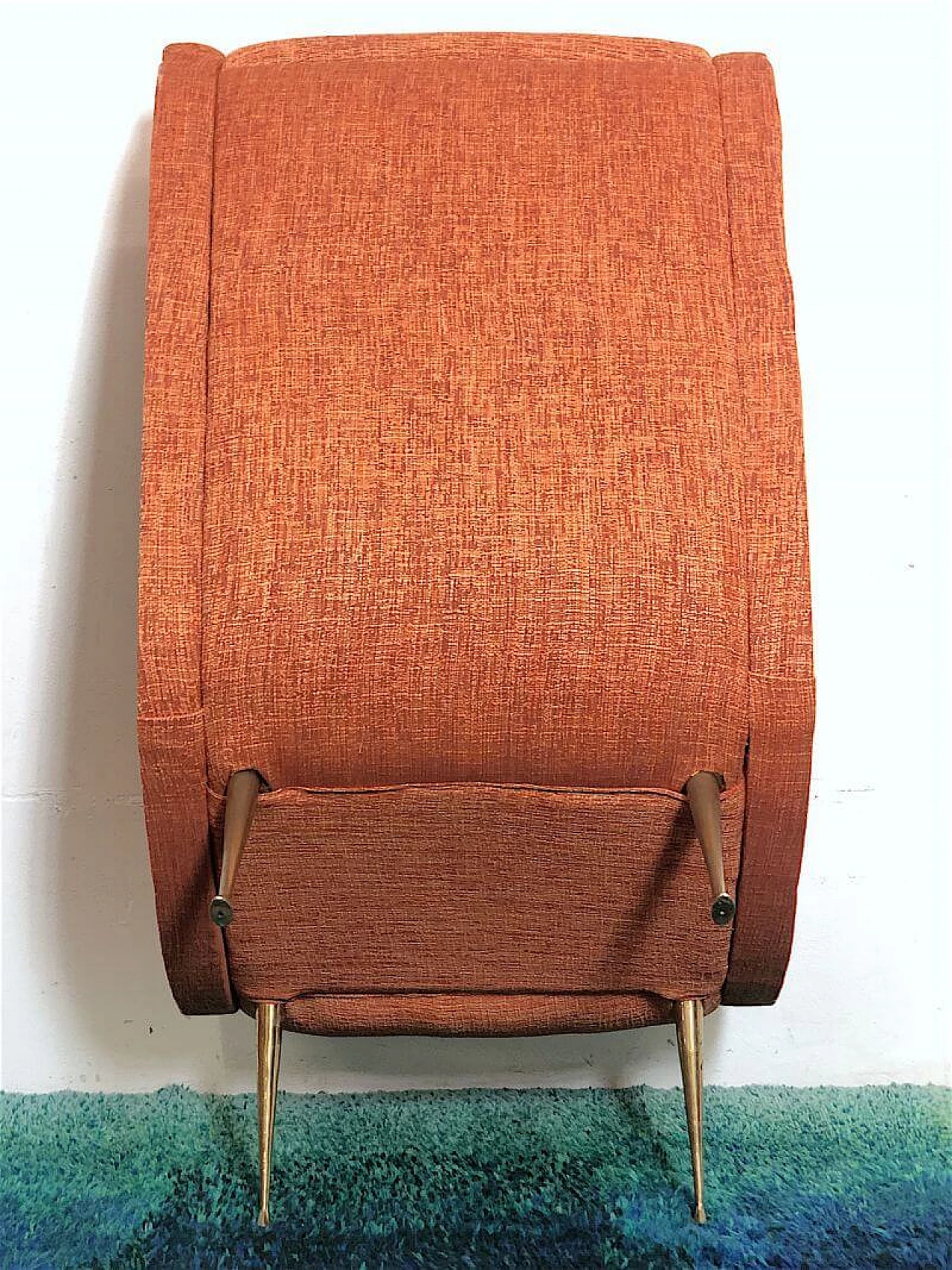 Senior armchair in wood and fabric by Marco Zanuso, 1960s 10
