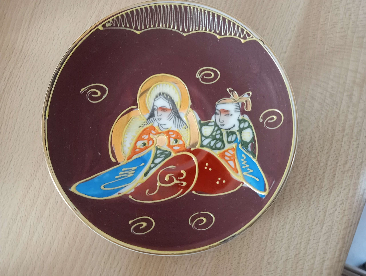 Servizio da caffè in porcellana con decoro giapponese, anni '70 4
