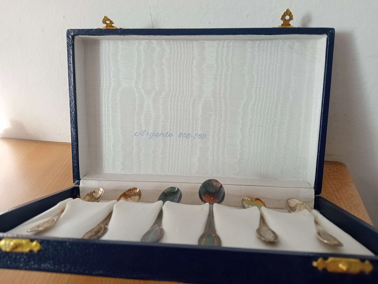 6 Cucchiaini da caffè in argento, anni '70 2