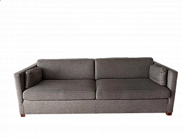 Metro three-seater sofa in grey virgin wool by Paolo Piva for Wittmann