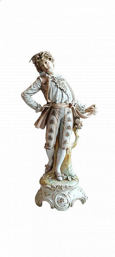 Fanciullo in porcellana dipinta a mano, anni '20