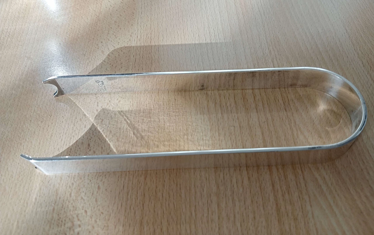 Porta ghiaccio con pinze in lega di argento di Arnolfo di Cambio, anni '70 5