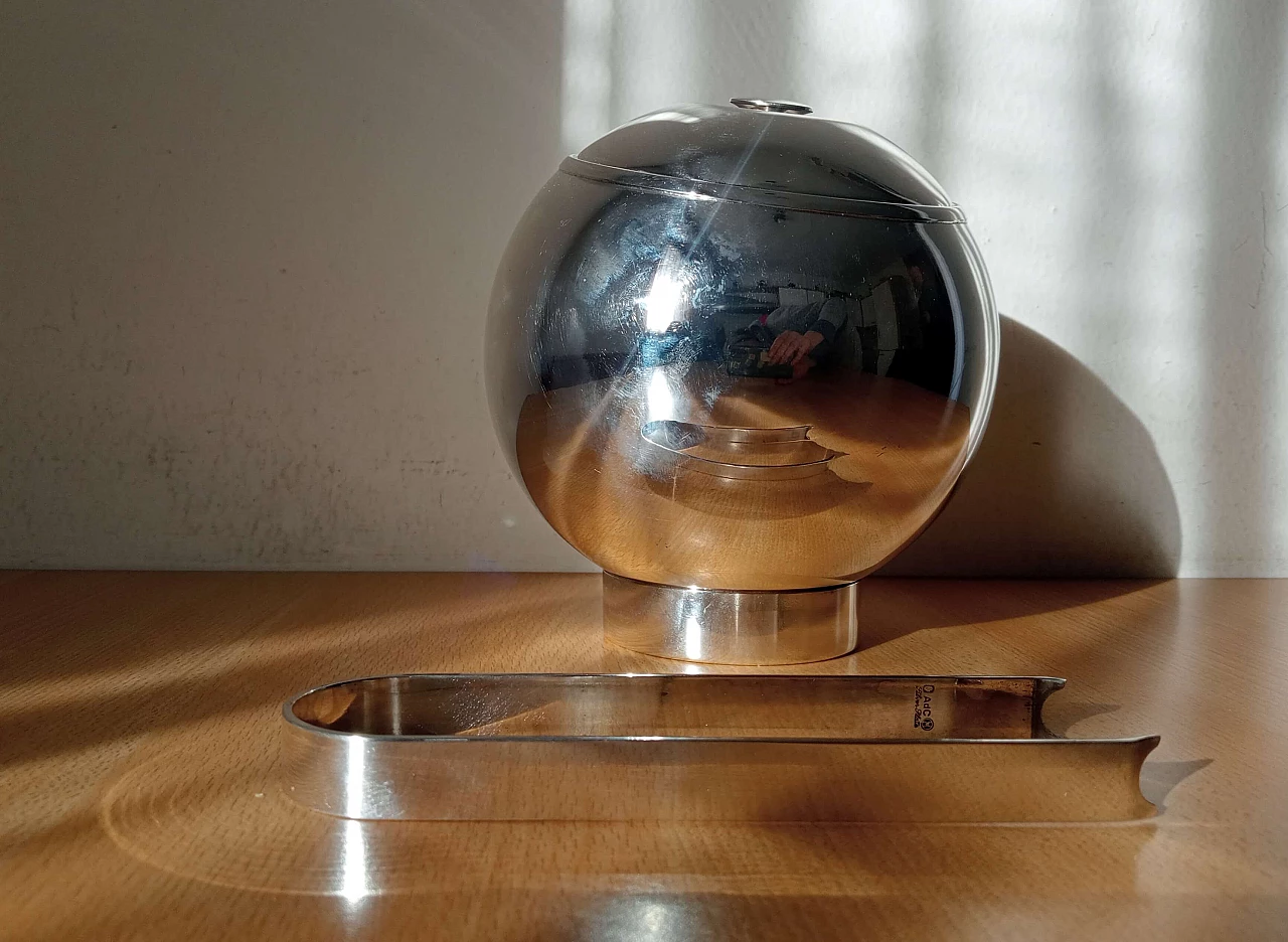 Porta ghiaccio con pinze in lega di argento di Arnolfo di Cambio, anni '70 6