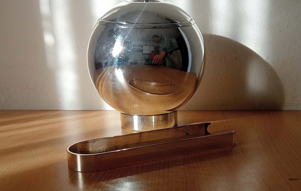 Porta ghiaccio con pinze in lega di argento di Arnolfo di Cambio, anni '70 7