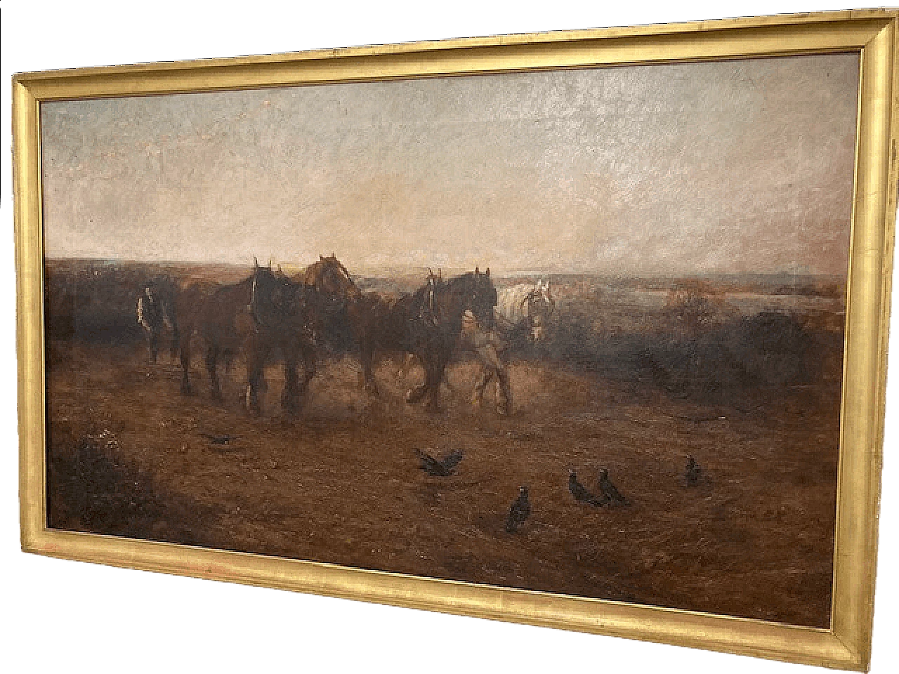 Loraine Nevison Arthur, Paesaggio con cavalli, olio su tela, 1893 16