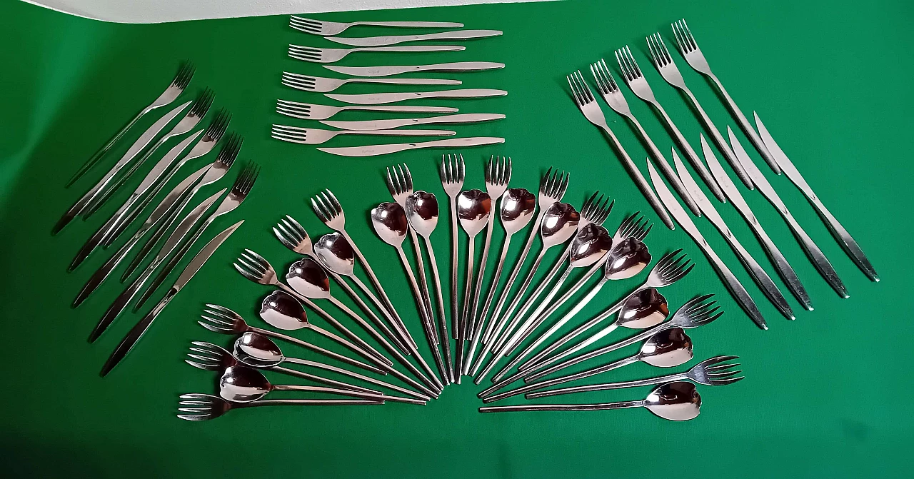 Stainless steel cutlery service by Pinti 1929 12