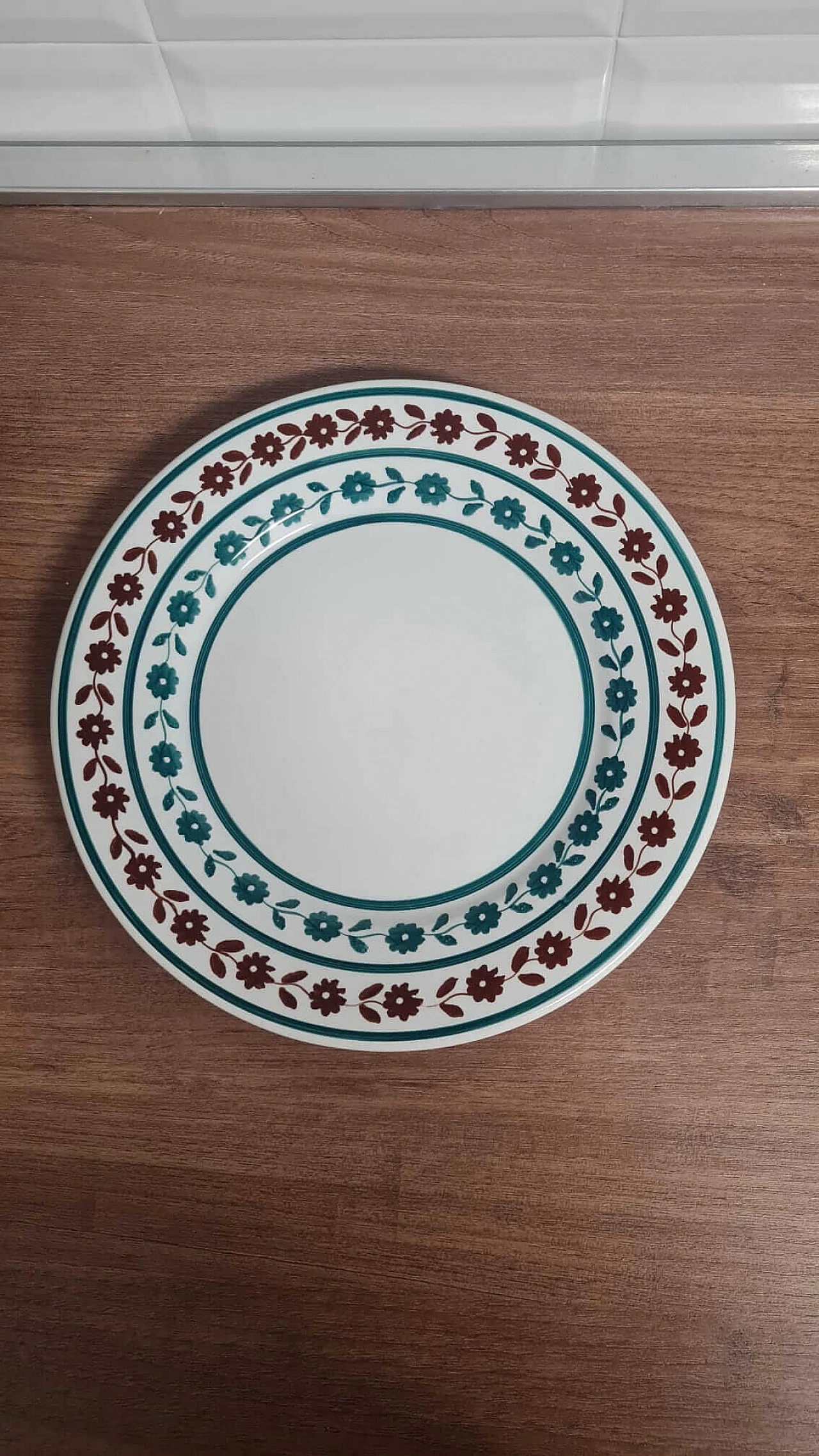 Paola serving plate with garland decoration by Richard Ginori, 1960s 6