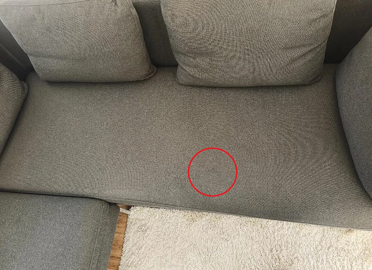 Divano angolare Luna angolare in cotone grigio talpa di Alberta Salotti 6