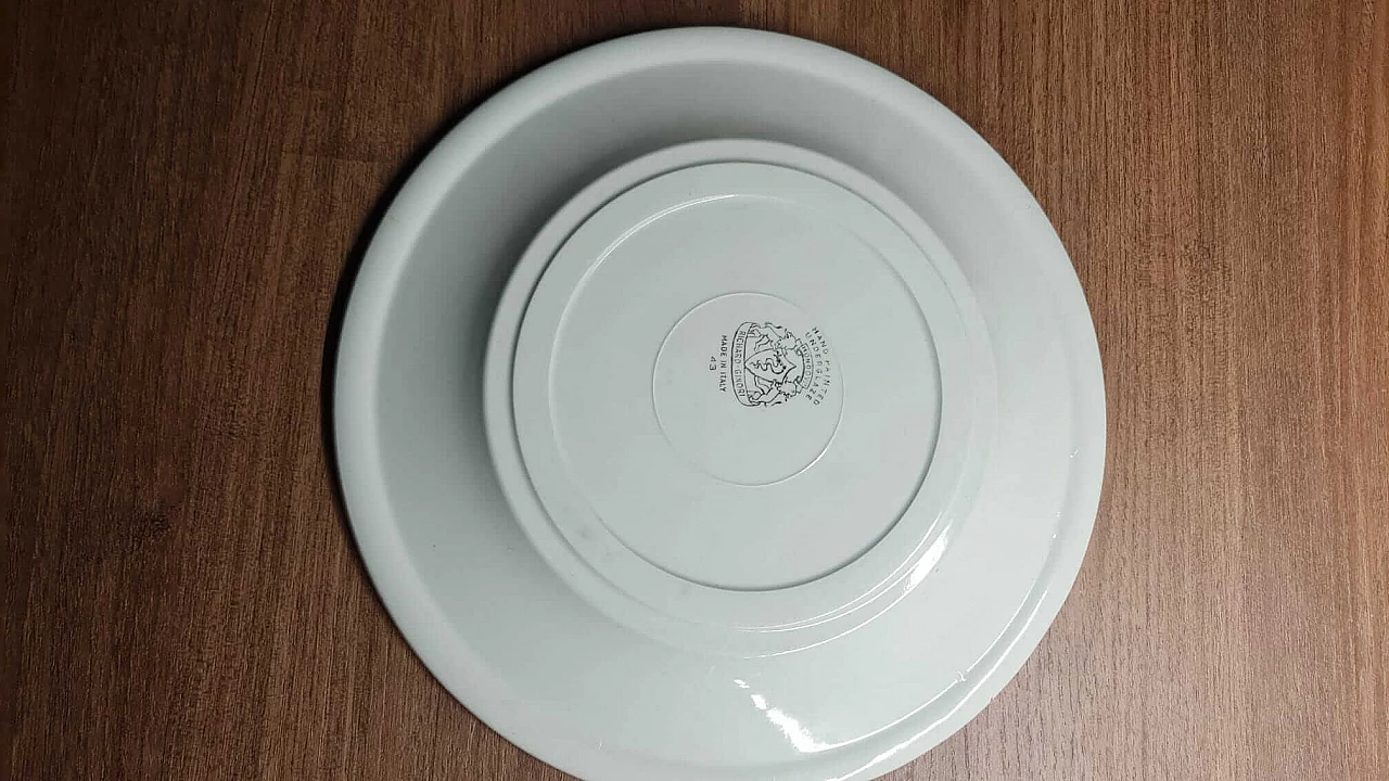 Paola serving plate with garland decoration by Richard Ginori, 1960s 7