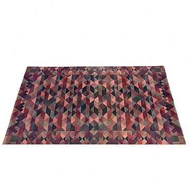 Luxor geometric wool carpet by Ottavio Missoni for T&J Vestor, 1980s