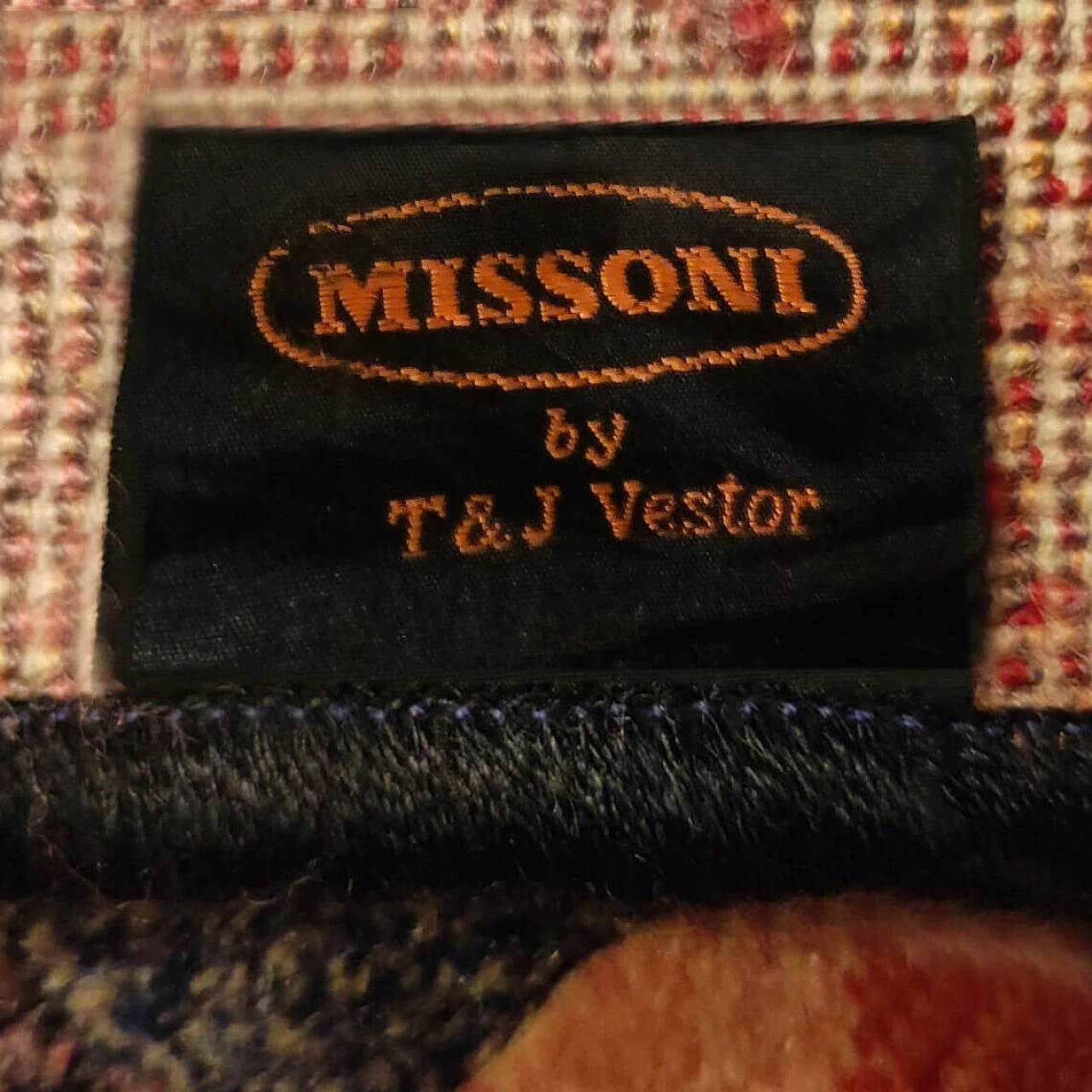 Tappeto geometrico Luxor in lana di Ottavio Missoni per T&J Vestor, anni '80 10