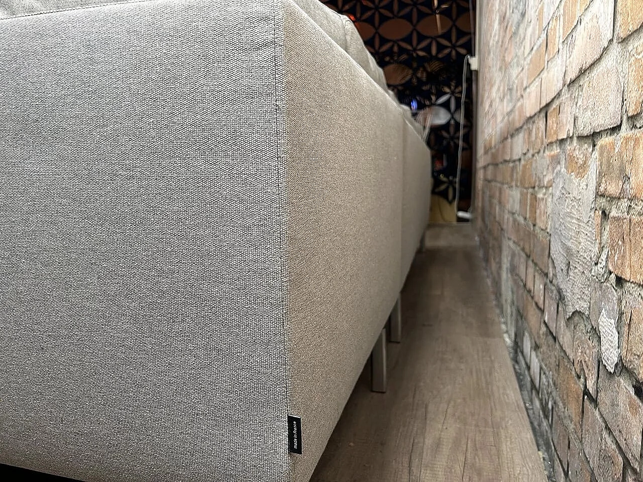 Stricto Sensu sofa in light grey fabric by Didier Gómez for Ligne Roset 9