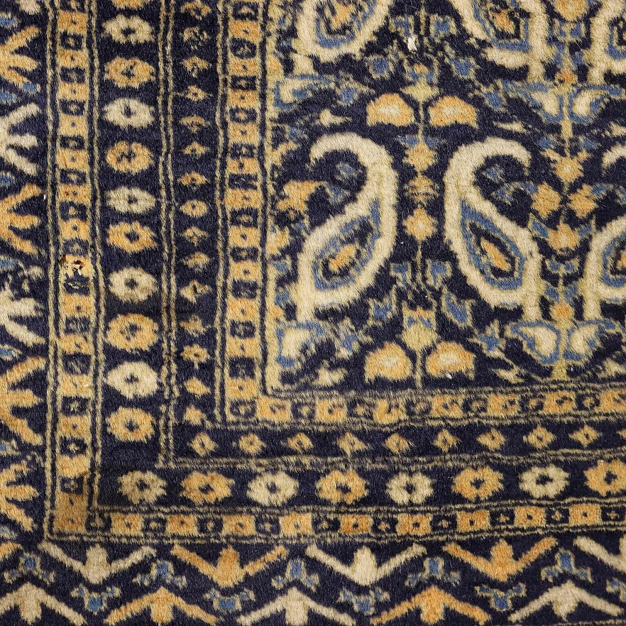 Iranian cotton and wool Ardebil rug 4