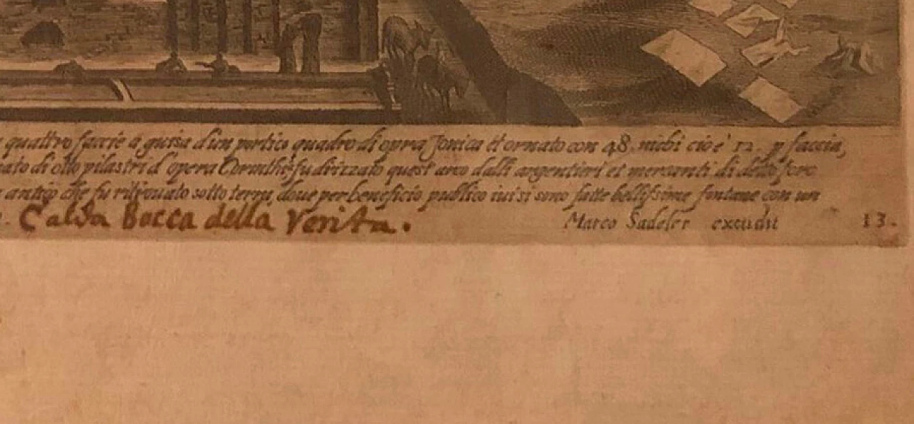 Marco Sadler, Bocca della Verità - Colosseo, coppia di stampe, '800 6