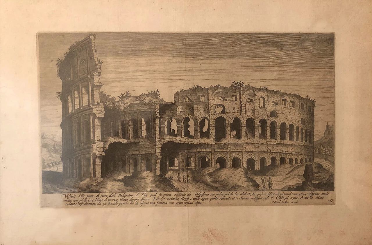 Marco Sadler, Bocca della Verità - Colosseo, coppia di stampe, '800 7